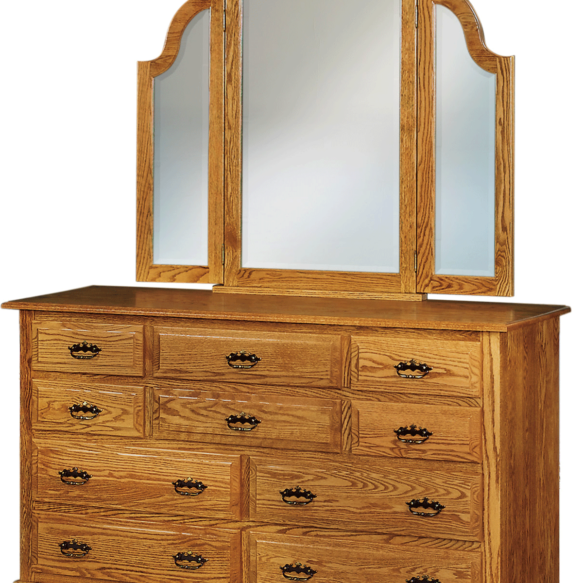 Amish Hoosier Heritage 10 Drawer Dresser with Mirror AmishOutletStore Amish Hoosier Heritage 10 Drawer Dresser with Mirror AmishOutletStore