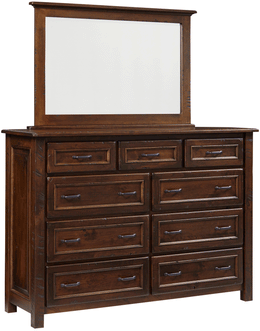 Amish Belwright Dresser with Mirror