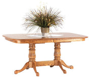 Amish Victorian Double Pedestal Table