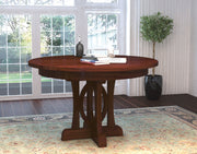 Amish Emperor Single Pedestal Table