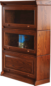 Amish Meadow Barrister 3 Piece Bookcase
