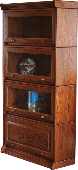 Amish Meadow Barrister 4 Piece Bookcase