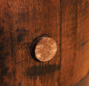 Amish Legacy Barrel Pub Table in Rustic Q.S. White Oak