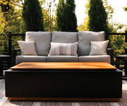 Amish Ironwood Rectangle Fire Table