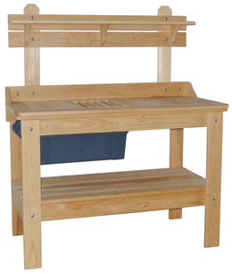 Amish Cypress Potting Table with Removable Tub