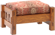 Amish Morris Slat Ottoman