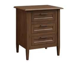 Amish Willow 3 Drawer Nightstand