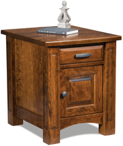 Amish Kingsbridge Enclosed End Table