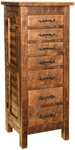 Amish Houston Rustic Jewelry Armoire
