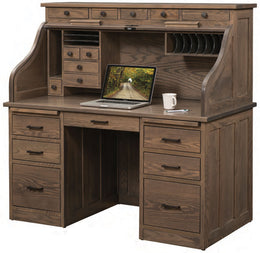 Amish Rolltop Computer Desk