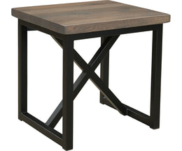 Amish Boat Wood End Table
