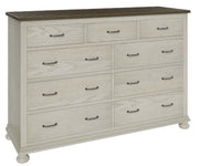 Amish Hickory Grove Tall Dresser with Mirror
