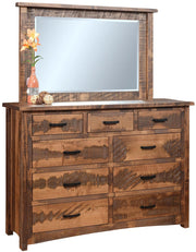 Amish Cavallo High Dresser with Mirror