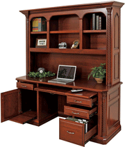 Amish Silverton Credenza with Hutch Top