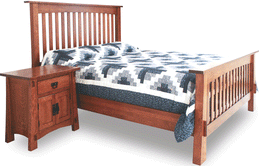 Amish Modesto Slat Bed