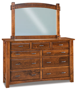 American-Made Timbra Dresser with Mirror