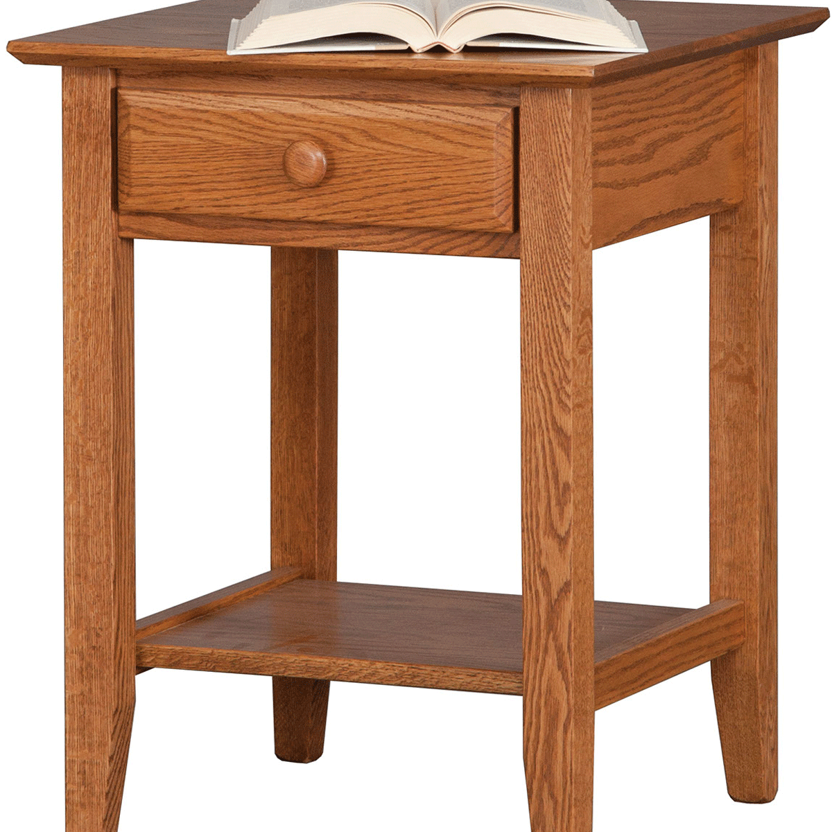 Amish English Shaker Basic Nightstand – AmishOutletStore
