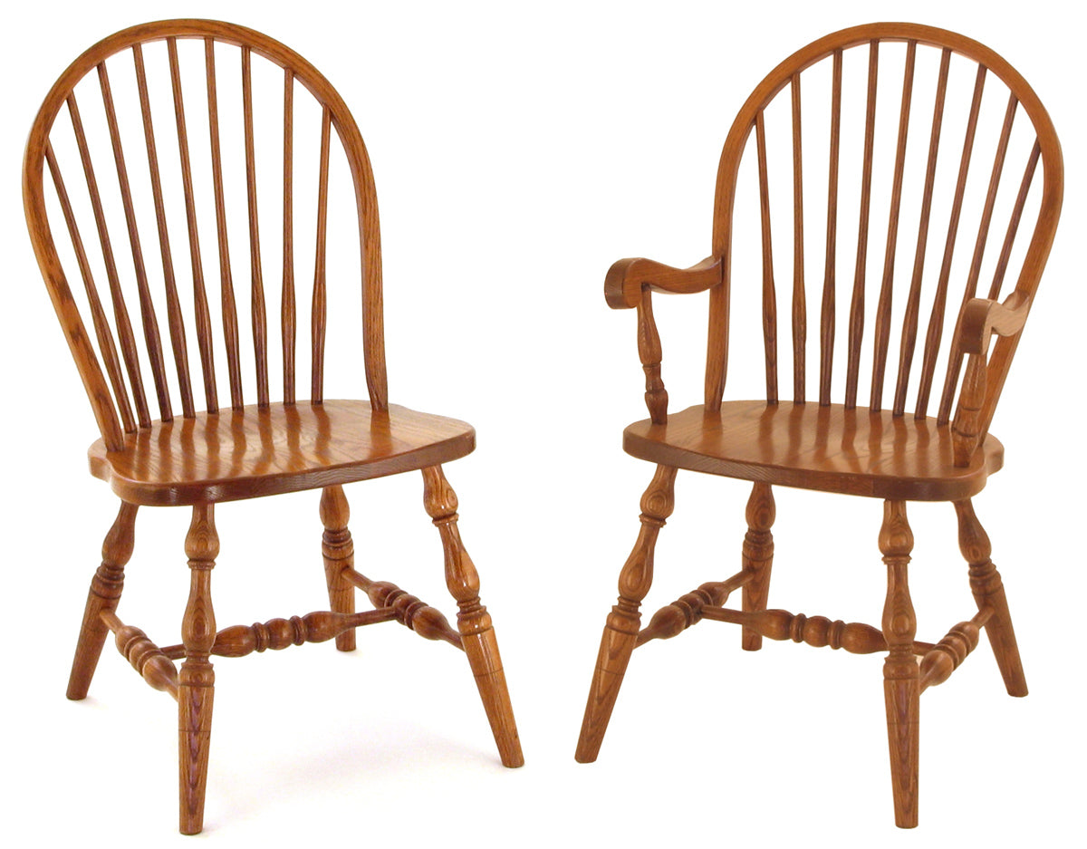 Amish 9 Spindle Bowback Chair – AmishOutletStore