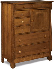 Amish Old Classic Sleigh Gentleman's Chest