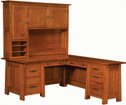 Amish Freemont Mission Corner Computer Desk