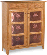 Amish Classic Large Pie Safe with Drawers