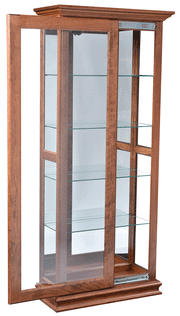 Amish Sliding Door Picture Frame Curio