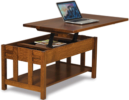 Amish Kascade Open Lift-Top Coffee Table