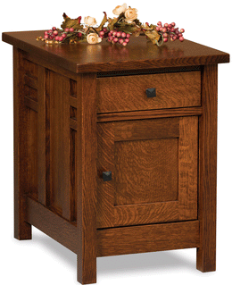 Amish Kascade Enclosed End Table