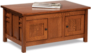 Amish Kascade Enclosed Coffee Table