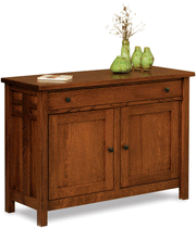 Amish Kascade Enclosed Sofa Table