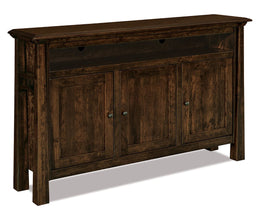 Amish Artesa 3 Door Media Stand with Opening