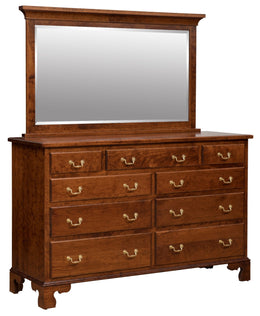 Amish Williamsburg Dresser with Mirror