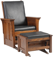 Amish Shaker Glider Ottoman