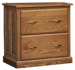 Amish Heirwood 2 Drawer Lateral File Cabinet