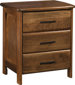 Amish Timbers 3 Drawer Nightstand
