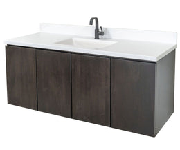 Amish Floating Vanity with Overlay Doors