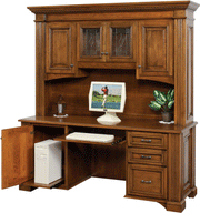 Amish Tremont Credenza with Hutch Top