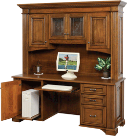Amish Tremont Credenza with Hutch Top