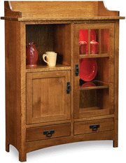 Amish Pottery Cabinet