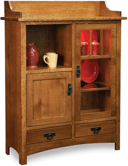 Amish Pottery Cabinet