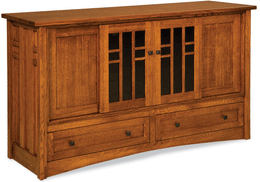 Amish Kascade Tall Media Stand