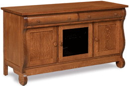 Amish Old Classic Sleigh Media Stand