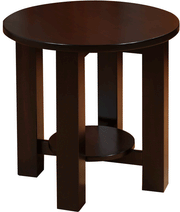Amish Havannah Round End Table