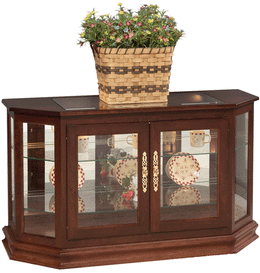 Amish Angled Console Curio