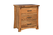 Amish Jillian 3 Drawer Nightstand