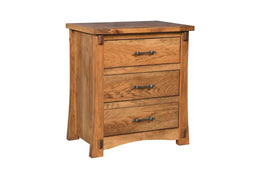 Amish Jillian 3 Drawer Nightstand