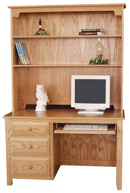 Amish Small Desk with Hutch Top