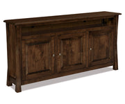 Amish Kingsbridge Arc 3 Door Media Stand