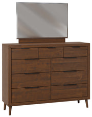 Amish Irving High Dresser with Mirror