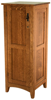 Amish Flush Mission With Lockable Door Jewelry Armoire